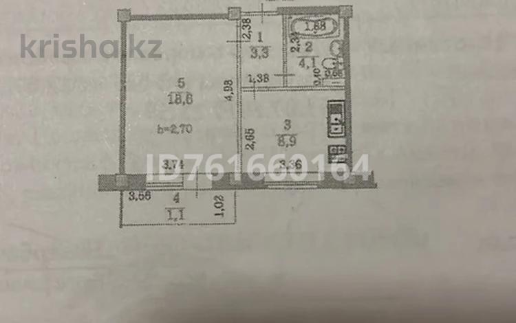 1-комнатная квартира · 36 м² · 2/5 этаж, мкр Алатау (ИЯФ) 15а — Возле церкви за 23 млн 〒 в Алматы, Медеуский р-н — фото 2
