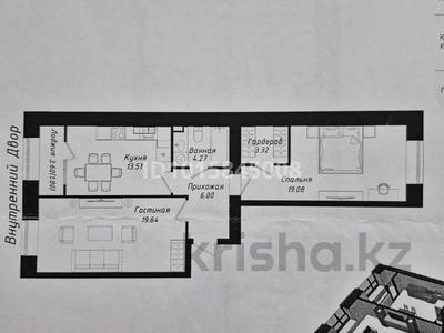 2-комнатная квартира · 68 м² · 7/12 этаж, Мухамедханова 43 за 33.9 млн ₸ в Астане, Нура р-н