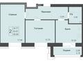 2-бөлмелі пәтер · 58.4 м² · 8/9 қабат, Ул.Ш.Уалиханова 42, бағасы: ~ 22.8 млн ₸ в Петропавловске — фото 4
