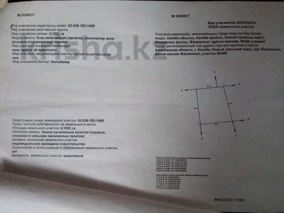 Участок · 10 соток, Жанаконыс 395 за 3.7 млн ₸ в Актобе, жилой массив Жанаконыс