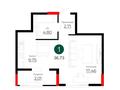 1-бөлмелі пәтер · 36.73 м², пр. Улы Дала, бағасы: ~ 21.3 млн ₸ в Астане, Нура р-н — фото 3