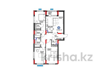 4-комнатная квартира, 114.83 м², 2/9 этаж, Исатай Тайманова — Жарбосынова за ~ 63.9 млн 〒 в Атырау