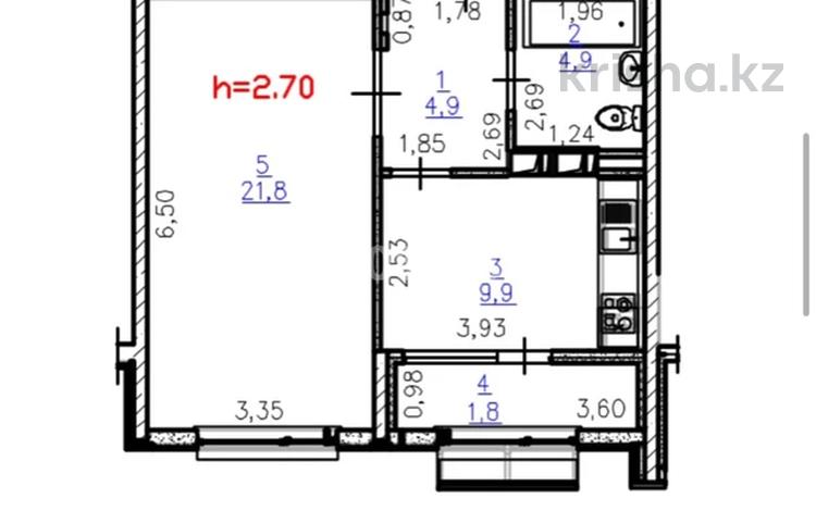 1-комнатная квартира · 43.5 м² · 7/12 этаж, Бауыржана Момышулы 10/7 — Монке би