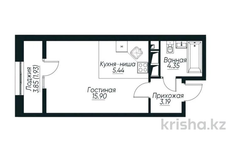 1-комнатная квартира · 30.81 м² · 8/12 этаж, мкр Калкаман-2, Ашимова — Ашимова за 18 млн 〒 в Алматы, Наурызбайский р-н — фото 2