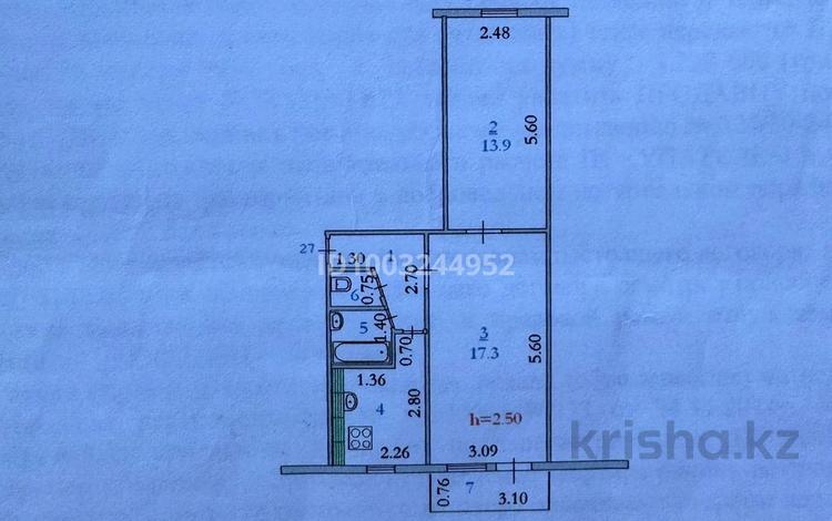 2-бөлмелі пәтер · 44.8 м² · 4/5 қабат, 1 ш/а, Есет батыра — Дом ветеран, бағасы: 14 млн ₸ в Актобе, мкр 5 — фото 2