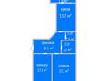 2-бөлмелі пәтер, 74.3 м², 2/9 қабат, Козыбаева 153, бағасы: 41 млн 〒 в Костанае — фото 2