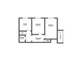 2-бөлмелі пәтер · 51.6 м² · 8/9 қабат, 5-й Микрорайон 5, бағасы: 23.5 млн ₸ в Костанае — фото 2