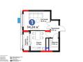 1-бөлмелі пәтер · 34.3 м² · 5/9 қабат, Туран 57/6, бағасы: 26.8 млн ₸ в Астане, Нура р-н — фото 15
