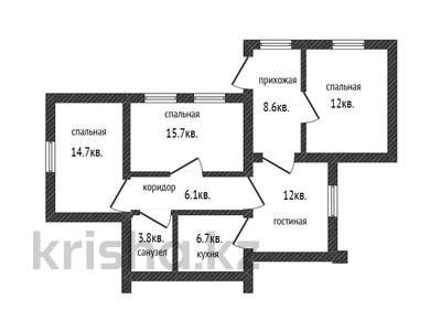 Отдельный дом · 4 комнаты · 80 м² · 12.5 сот., мкр Турлан за 26.9 млн ₸ в Шымкенте, Абайский р-н