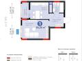 1-комнатная квартира · 35.25 м² · 8/14 этаж, Е 915 19 за 23 млн 〒 в Астане, Есильский р-н