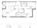 3-бөлмелі пәтер · 100.85 м² · 11/12 қабат, Шамши Калдаяков 8 — БЕЗ КОМИСИИ! ВЫБОР ЭТАЖА И ПЛАНИРОВОК СО СКИДКОЙ, бағасы: ~ 89.5 млн ₸ в Астане — фото 2