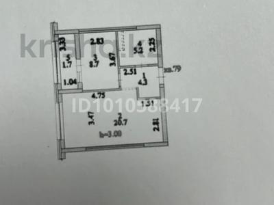 1-комнатная квартира · 41.7 м² · 2/18 этаж, Е 882 7 за 23 млн 〒 в Астане, Сарыарка р-н