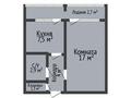 1-комнатная квартира · 35.4 м² · 1/5 этаж, 7-й микрорайон 11 за 15.3 млн ₸ в Костанае — фото 2