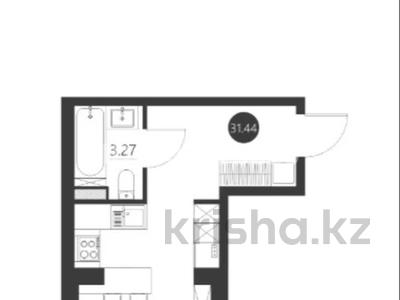 1-комнатная квартира · 32.44 м² · 1/16 этаж, мкр Шымсити — Capital city за ~ 18.3 млн 〒 в Шымкенте, Абайский р-н