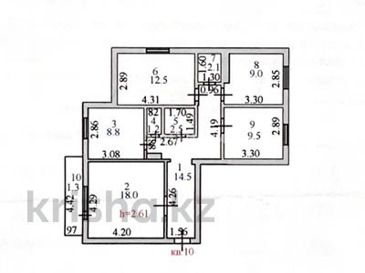 4-бөлмелі пәтер · 79.4 м² · 4/9 қабат, Абылайхана 49, бағасы: 40 млн ₸ в Астане, Алматы р-н