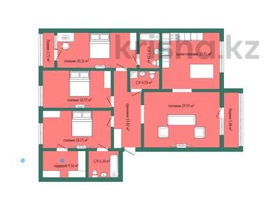 4-бөлмелі пәтер, 153.9 м², 2/5 қабат, карбышева, бағасы: ~ 53.9 млн 〒 в Костанае