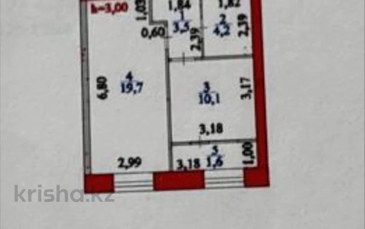 1-комнатная квартира · 39.1 м² · 6/12 этаж, Нажимеденов 30/1 за 25.5 млн 〒 в Астане, Сарайшык р-н — фото 2