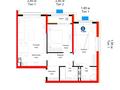 3-комнатная квартира · 77.59 м² · 9/12 этаж, мкр Акжар, Белжайлау 47а за 60 млн ₸ в Алматы, Наурызбайский р-н