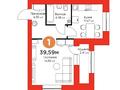 1-бөлмелі пәтер · 40 м² · 9/9 қабат, Туран 55/8 — Т-4, бағасы: 31.5 млн ₸ в Астане, Нура р-н — фото 2