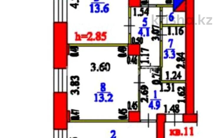 3-комнатная квартира · 57.2 м² · 1/2 этаж, Новорабочая 5 за 10 млн ₸ в Усть-Каменогорске — фото 14