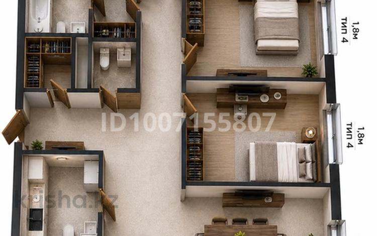 5-бөлмелі пәтер · 202 м² · 2/21 қабат, Мангилик Ел, бағасы: ~ 200 млн ₸ в Астане, Есильский р-н — фото 15