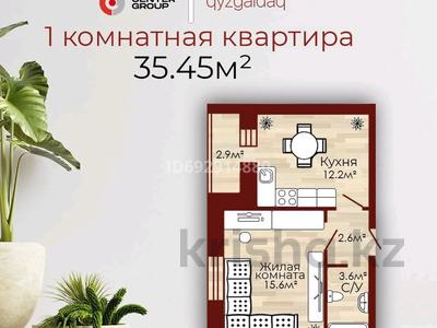 1-комнатная квартира, 34.45 м², 4/5 этаж, Батыс 2 микрорайон за 9.5 млн 〒 в Актобе