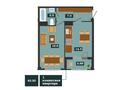 1-комнатная квартира, 43.2 м², Байдибек би 2/1 за ~ 14.9 млн 〒 в Шымкенте, Каратауский р-н — фото 2