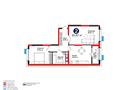 2-комнатная квартира · 62 м², ул. Ш. Калдаякова за 29.6 млн ₸ в Шымкенте, Туран р-н