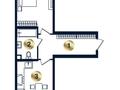 1-бөлмелі пәтер · 46.8 м² · 2/9 қабат, мкр Кайрат, Сыбызгы 100, бағасы: 21.7 млн ₸ в Алматы, Турксибский р-н — фото 2