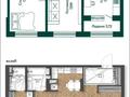 2-бөлмелі пәтер · 68.2 м², Шамши Калдаяков 16, бағасы: 47 млн ₸ в Астане, Сарайшык р-н — фото 6