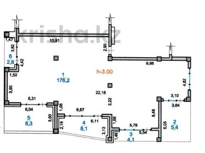 4-бөлмелі пәтер · 202.9 м² · 1/3 қабат, Тау Самал ш/а., Оспанова, бағасы: 335 млн ₸ в Алматы, Медеуский р-н