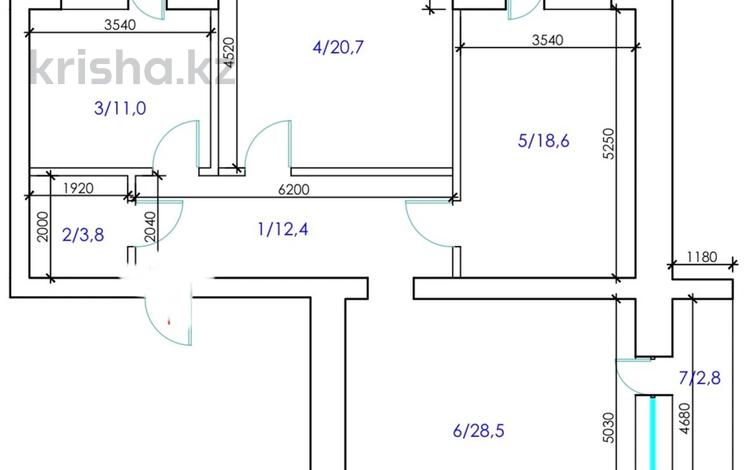 4-комнатная квартира · 101.7 м² · 6/9 этаж, Акана- Серэ 188 за ~ 40.7 млн ₸ в Кокшетау — фото 2