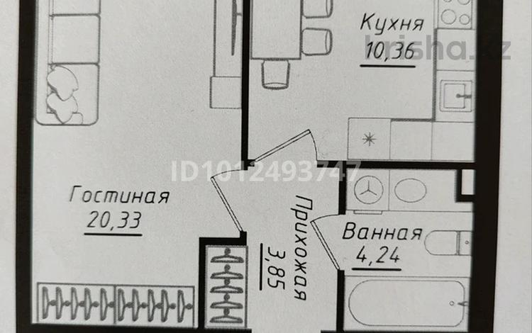 1-бөлмелі пәтер · 40.43 м² · 2/12 қабат, Нажимеденова 5, бағасы: 24.5 млн ₸ в Астане, Сарайшык р-н — фото 7