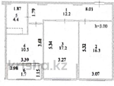 2-бөлмелі пәтер · 62.3 м² · 6/12 қабат, Е-429 24 — ПЛАСТИНА, бағасы: 34 млн ₸ в Астане, Нура р-н