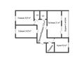 3-бөлмелі пәтер · 79.1 м² · 9/9 қабат, Юбилейный 1, бағасы: 43 млн ₸ в Костанае — фото 21