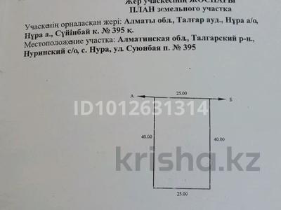 Жер телімі · 10 сотық, Сүйінбай 395 — Нұраның ішінде парктың артында, бағасы: 6.5 млн ₸ в Нура