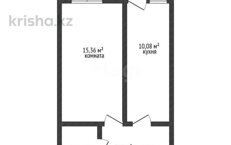 1-комнатная квартира · 37 м² · 3/6 этаж, Микрорайон Береке 43 за 19.5 млн ₸ в Костанае — фото 2