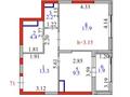 2-бөлмелі пәтер · 50 м² · 7 қабат, Кошкарбаева 1 — Момышулы, бағасы: 42 млн ₸ в Астане, Алматы р-н — фото 17