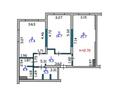 3-бөлмелі пәтер · 75.3 м² · 7/14 қабат, Жандосова 94/8блок36, бағасы: 72 млн ₸ в Алматы, Бостандыкский р-н — фото 35
