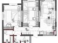 3-бөлмелі пәтер · 75.3 м² · 7/14 қабат, Жандосова 94/8блок36, бағасы: 72 млн ₸ в Алматы, Бостандыкский р-н — фото 36