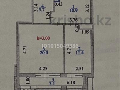 1-бөлмелі пәтер · 52 м², Мәңгілік Ел — Улы Дала, бағасы: 38.3 млн ₸ в Астане, Есильский р-н