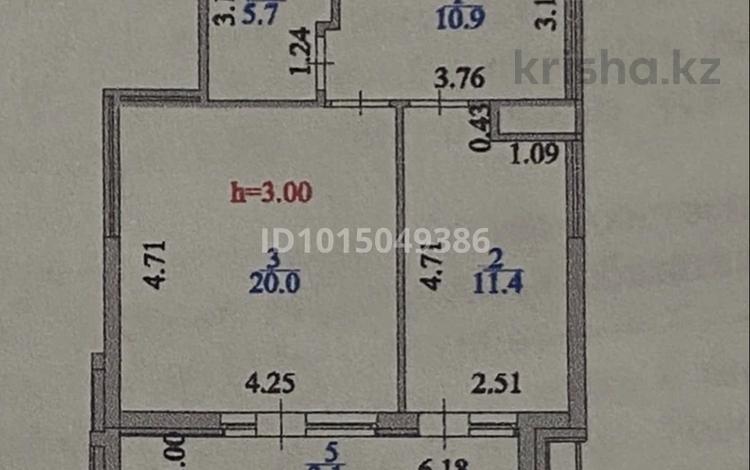 1-бөлмелі пәтер · 52 м², Мәңгілік Ел — Улы Дала, бағасы: 38.3 млн ₸ в Астане, Есильский р-н — фото 2