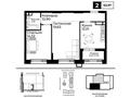 3-комнатная квартира · 63 м², Райымбек батыр 2 за ~ 40.3 млн ₸ в Астане, Сарайшык р-н — фото 2