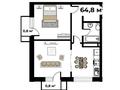 2-комнатная квартира · 62.8 м², Торангы 55 за ~ 55.9 млн ₸ в Алматы, Бостандыкский р-н — фото 3
