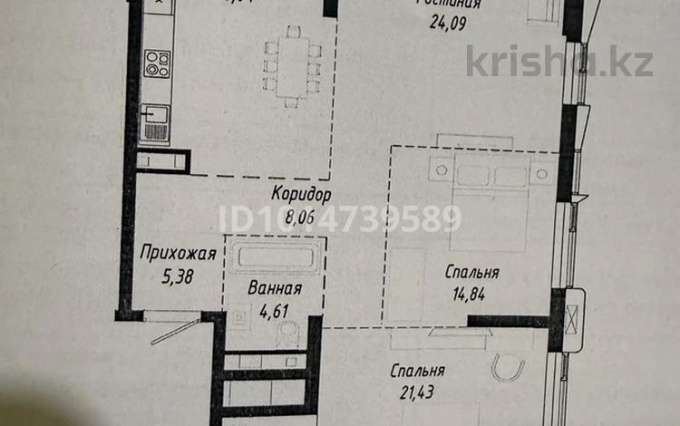 3-бөлмелі пәтер · 102.41 м² · 6 қабат, Туран 37/2, бағасы: 112 млн ₸ в Астане, Нура р-н — фото 2