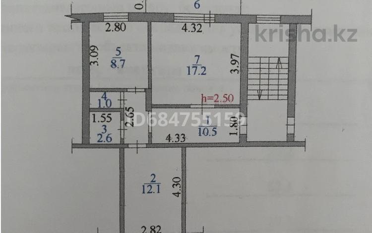 2-комнатная квартира, 52 м², 4/5 этаж, 15 микрорайон за 22 млн 〒 в Семее — фото 5