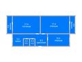 3-бөлмелі пәтер · 62.6 м² · 3/5 қабат, Г. Каирбекова 381, бағасы: 23.9 млн ₸ в Костанае — фото 2