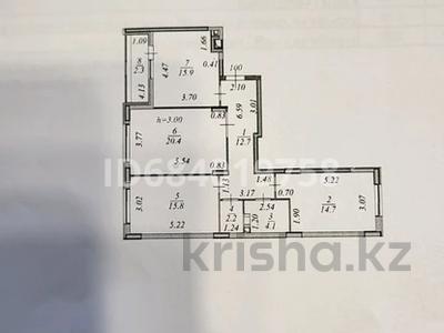 3-бөлмелі пәтер, 88.01 м², 4/9 қабат, Фариза Онгарсынова 6/2 — Касыма Кайсенова, бағасы: 40 млн 〒 в Астане, Есильский р-н