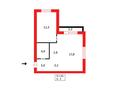 2-бөлмелі пәтер · 44.3 м² · 4/5 қабат, мкр Михайловка , Прогресса 1Е, бағасы: 20.5 млн ₸ в Караганде, Казыбек би р-н — фото 9