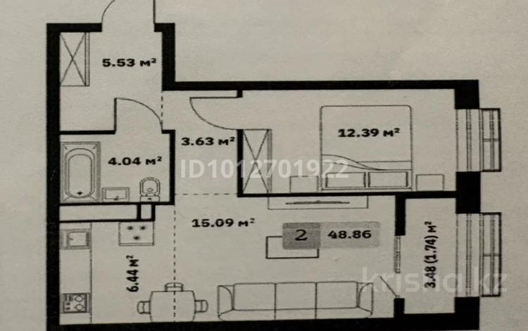 2-бөлмелі пәтер · 49 м² · 4/7 қабат, мкр Кайрат, Туркестан — Рыскулова Кульджинский тракт, бағасы: 32 млн ₸ в Алматы, Турксибский р-н — фото 18